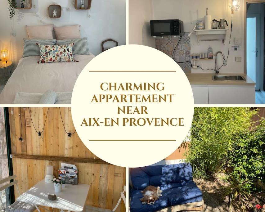 Charming Studio To Venelles 10 Minutes From Aix 외부 사진